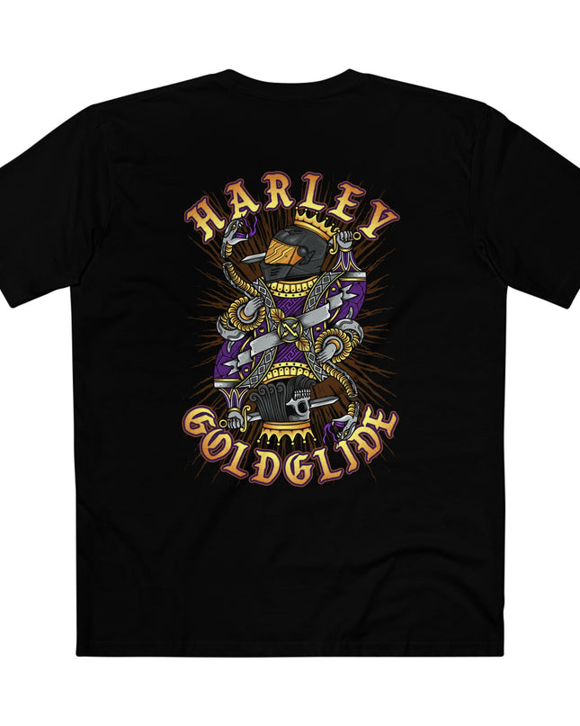 Harley Goldglide Black T-Shirt