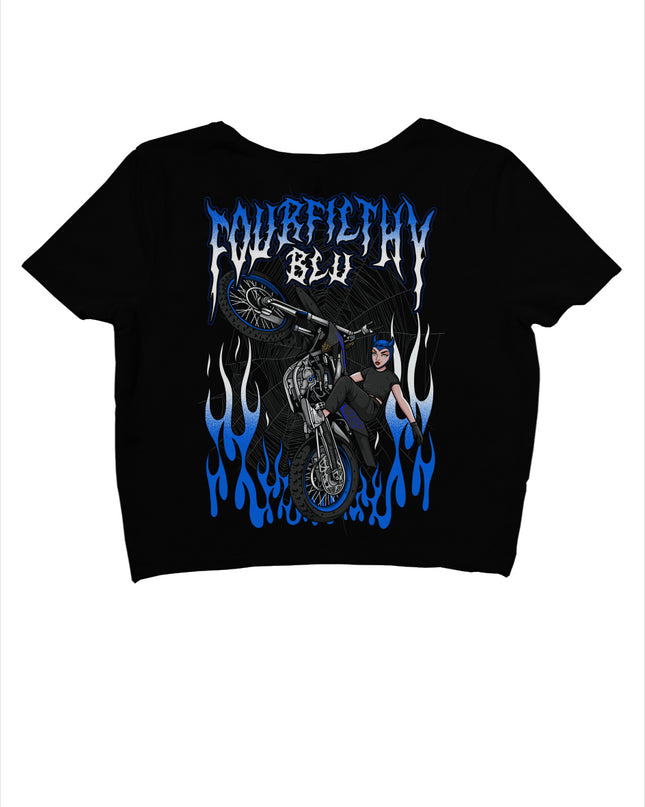FourFilthy Blu Crop Top
