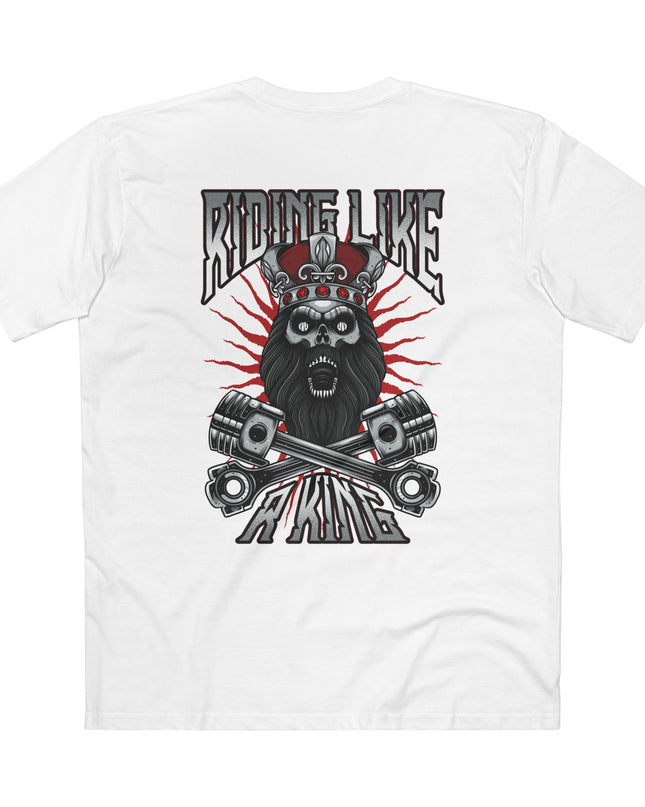 Riding Like A King T-Shirt White